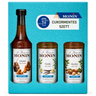 Monin szirup 3x250ml kávé szett cukormentes