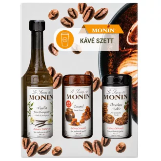   Monin szirup 3x250ml kávé szett mogyoró, vanília, karamell