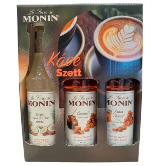   Monin szirup 3x250ml kávé szett sós karamell, karamell, kókusz