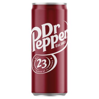   Dr Pepper szénsavas üdítőital cukorral és édesítőszerekkel 330 ml