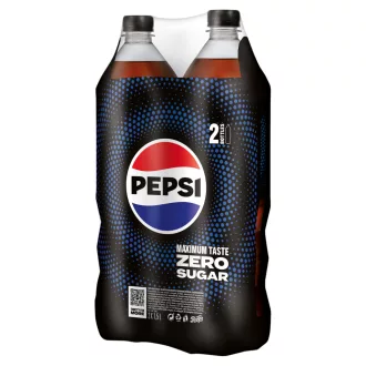   Pepsi Zero colaízű energiamentes szénsavas üdítőital édesítőszerekkel 2 x 1,5 l