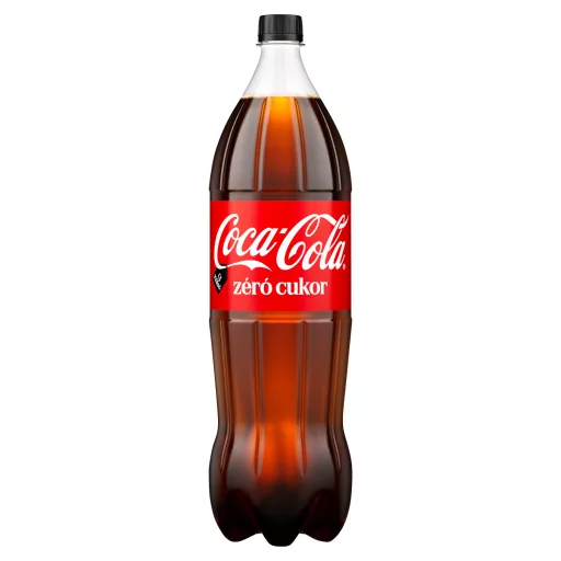 Coca-Cola zéró cukor colaízű energiamentes szénsavas üdítőital édesítőszerekkel 1,75 l