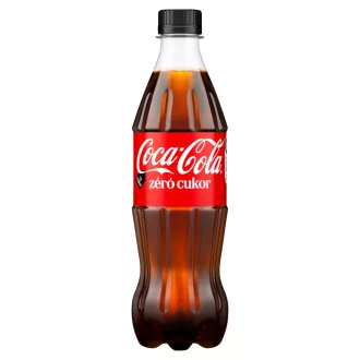   Coca-Cola zéró cukor colaízű energiamentes szénsavas üdítőital édesítőszerekkel 500 ml