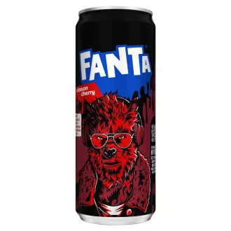   Fanta Crimson Cherry energiaszegény alma- és cseresznyeízű szénsavas üdítőital 330 ml