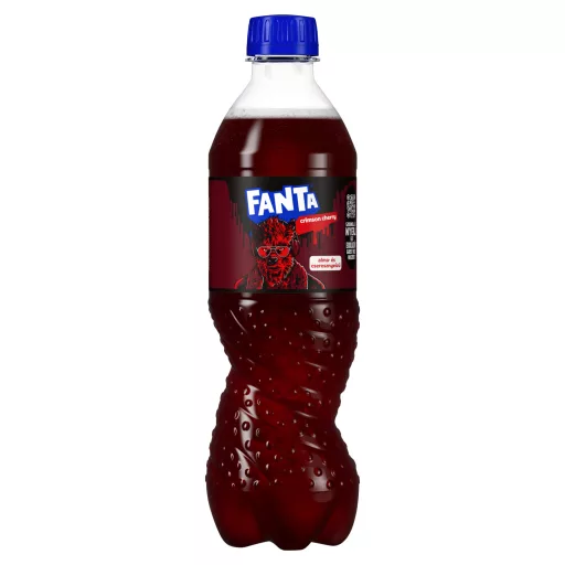 Fanta Crimson Cherry energiaszegény alma- és cseresznyeízű szénsavas üdítőital 500 ml
