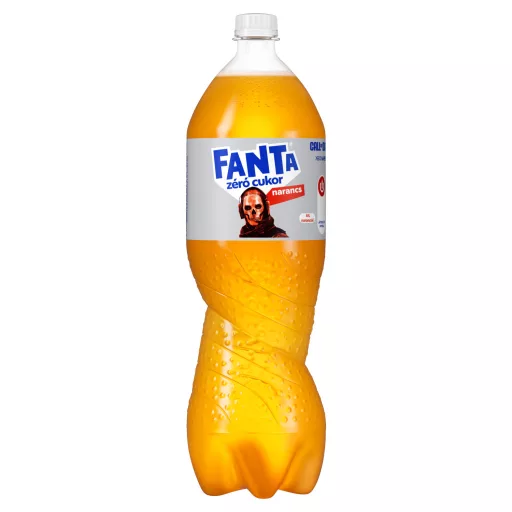 Fanta zéró cukor energiamentes narancsízű szénsavas üdítőital édesítőszerekkel 1,75 l