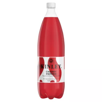   Kinley meggy- és fekete borsízű szénsavas üdítőital cukorral és édesítőszerekkel 1,5 l