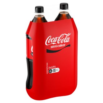   Coca-Cola zéró cukor colaízű energiamentes szénsavas üdítőital édesítőszerekkel 2 x 1,75 l