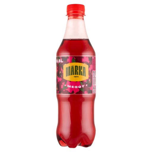 Márka meggy szénsavas üdítőital cukorral és édesítőszerekkel 0,5 l
