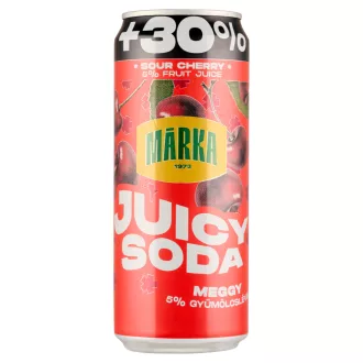   Márka Juicy Soda meggy szénsavas üdítőital cukorral és édesítőszerrel 330 ml