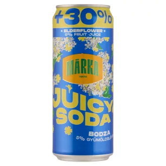   Márka Juicy Soda bodzaízű szénsavas üdítőital cukorral és édesítőszerrel 330 ml