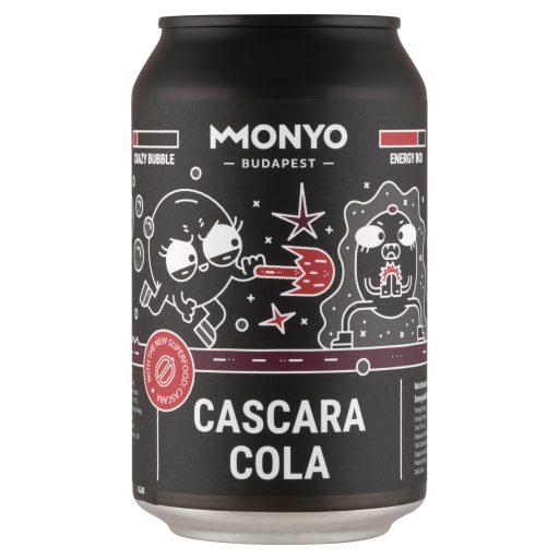 MONYO Cascara Cola kóla ízű szénsavas üdítőital cascara-val 0,33 l