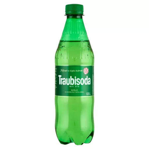 Traubisoda szőlő szénsavas üdítőital cukorral és édesítőszerrel 0,5 l