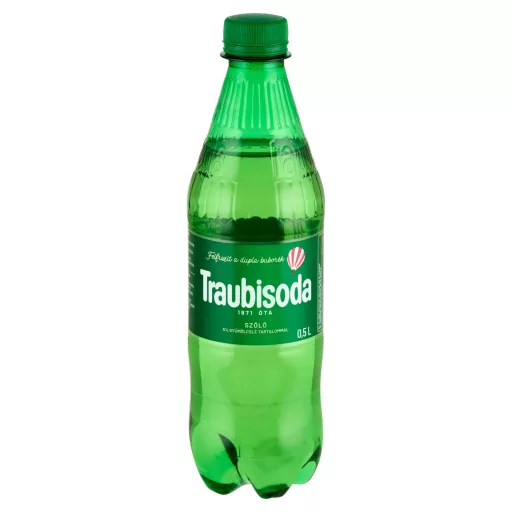 Traubisoda szőlő szénsavas üdítőital cukorral és édesítőszerrel 0,5 l