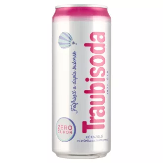   Traubisoda kékszőlő ízű szénsavas energiamentes üdítőital édesítőszerekkel 330 ml