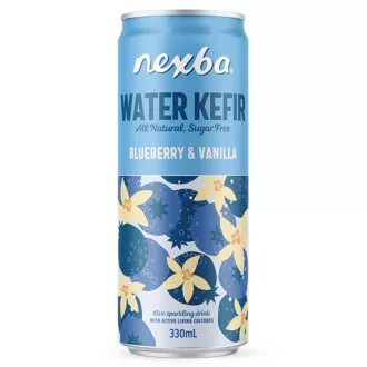   Nexba Vízikefír fermentált szénsavas ital természetes áfonya és vanília ízesítéssel 330ml