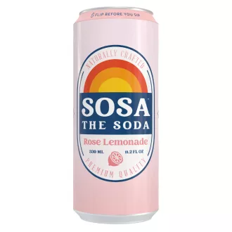   Sosa The Soda fermentált szénsavas ital 0,33l Rose Lemonade