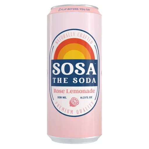 Sosa The Soda fermentált szénsavas ital 0,33l Rose Lemonade