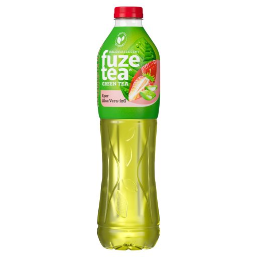 Fuze Tea szénsavmentes eper-aloe vera-ízű üdítőital zöld tea kivonattal 1,5 l