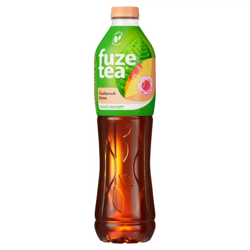 Fuze Tea szénsavmentes őszibarack- és rózsaízű üdítőital fekete tea kivonattal 1,5 l