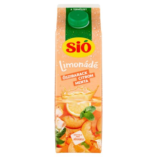 Sió limonádé 1l őszibarack-citrom-menta 6%