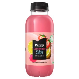   Cappy Lemonade szénsavmentes citromos üdítőital eperlével és édesítőszerekkel 400 ml