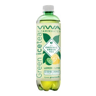   Viwa Vitamintea citrom-lime ízű energiamentes szénsavmentes üdítőital zöld tea kivonattal 600 ml
