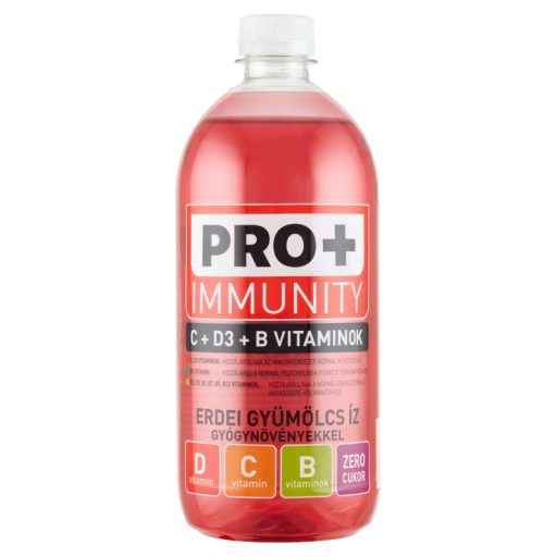 PRO+ Immunity erdei gyümölcs ízű energiamentes üdítőital gyógynövényekkel 750 ml