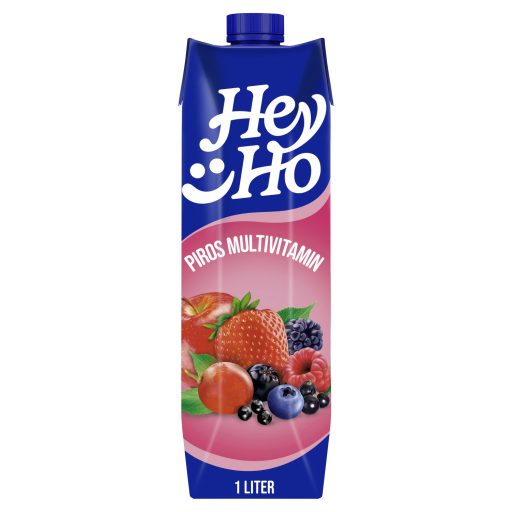 Hey-Ho Piros Multivitamin vegyes gyümölcsital 7 vitaminnal 1 l