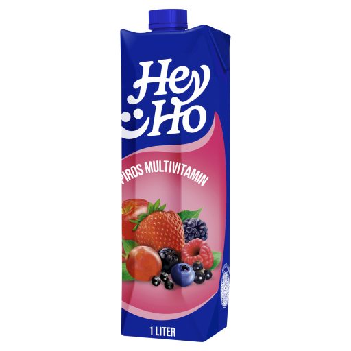 Hey-Ho Piros Multivitamin vegyes gyümölcsital 7 vitaminnal 1 l
