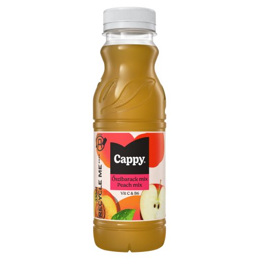 Cappy Őszibarack mix gyümölcsital őszibarackpüré és almalé sűrítményből 330 ml