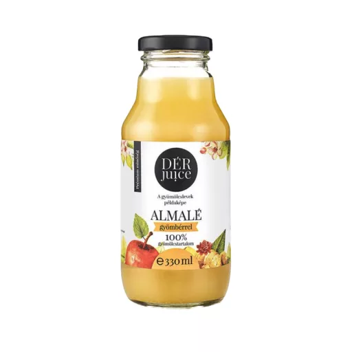 DÉR Juice gyümölcslé 0,33l almalé gyömbérrel 98-2%