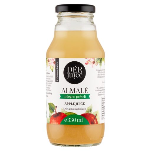 DÉR Juice gyümölcslé 0,33l almalé 100% + 50Ft visszaváltási díj