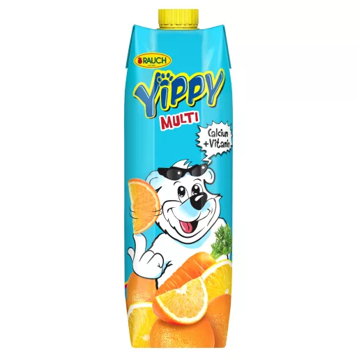 Rauch Yippy Multi narancs-sárgarépa-citrom vegyes gyümölcslé 5 vitaminnal és kalciummal 1 l