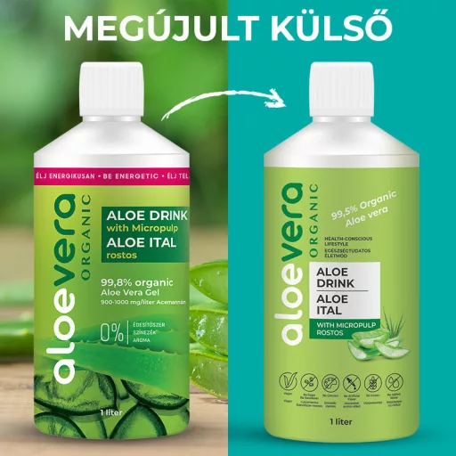 Aloe Vera Organic Ital rostos 1000ml