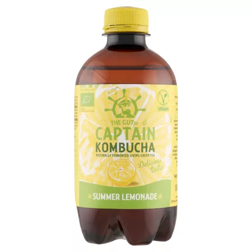 Captain Kombucha élőflórás ital 400ml nyári limonádé Bio + 50Ft visszaváltási díj