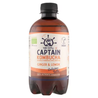   Captain Kombucha élőflórás ital 400ml gyömbér-citrom Bio + 50Ft visszaváltási díj