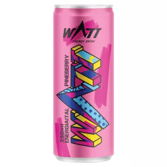   Watt Fehéreper- és guavaízű, szénsavas energiaital koffeinnel és vitaminokkal 250 ml