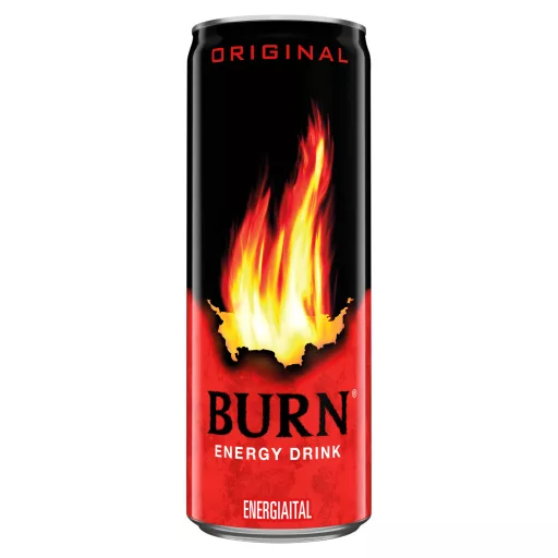 Burn Original szénsavas ital koffeinnel, inozitollal, guaranamag kivonattal, B-vitaminokkal 250 ml
