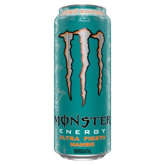   Monster Energy Ultra Fiesta Mango szénsavas mangó ízű ital koffeinnel édesítőszerekkel 500 ml