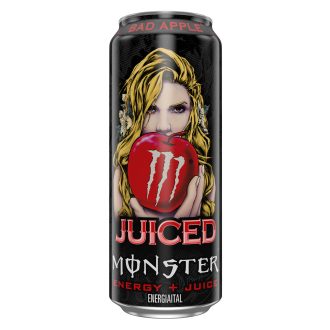   Monster Bad Apple szénsavas ital gyümölcslével gyümölcskoncentrátumból, koffeinnel 500 ml