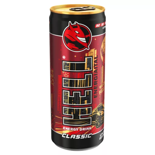 HELL Classic tuttifruttiízű, koffeintartalmú, szénsavas energiaital 250 ml