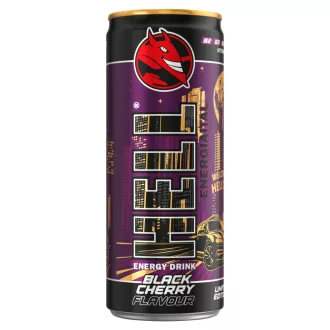   HELL fekete cseresznye- és tuttifruttiízű, koffeintartalmú, szénsavas energiaital 250 ml