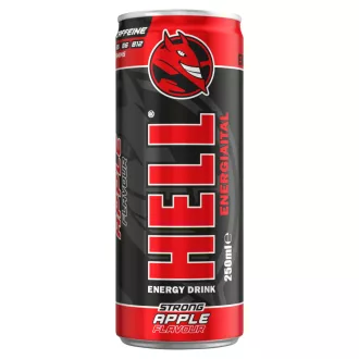   HELL Strong alma- és tuttifruttiízű, koffeintartalmú, szénsavas ital 250 ml