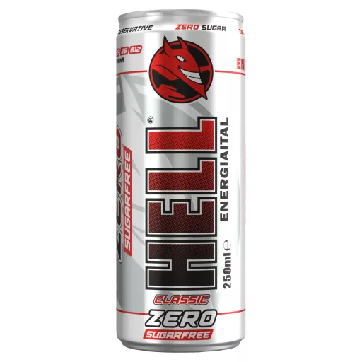 HELL Zero tuttifruttiízű, koffeintartalmú, szénsavas, alkoholmentes ital édesítőszerekkel 250 ml