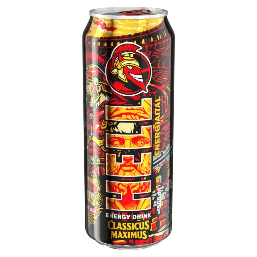 HELL Classicus Maximus tuttifruttiízű, koffeintartalmú, szénsavas energiaital 500 ml