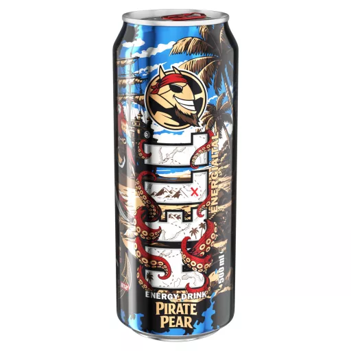 HELL Pirate Pear füge- és körteízű, koffeintartalmú, szénsavas energiaital 500 ml