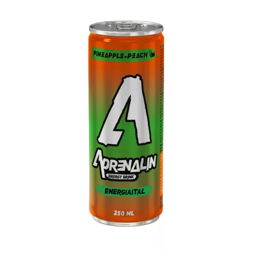 Adrenalin ananász-őszibarack ízű szénsavas energiaital 250 ml