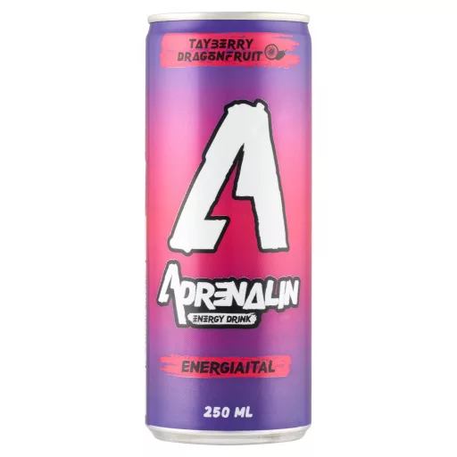 Adrenalin szedermálna-sárkánygyümölcs ízű szénsavas energiaital 250 ml