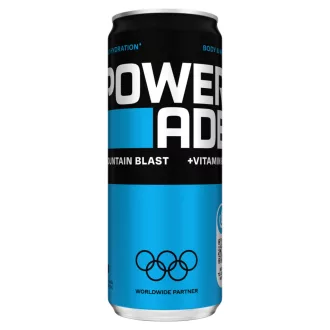   Powerade Mountain Blast szénsavmentes, vegyesgyümölcs-ízű izotóniás sportital 330 ml